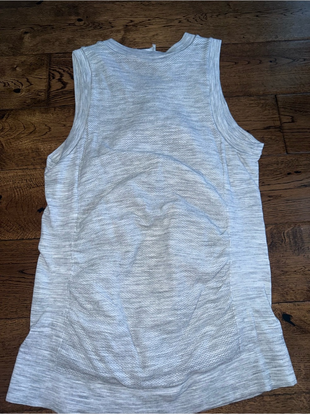 Athleta Grey Seamless Wool Blend Workour Tank Size Large - Picture 3 of 3